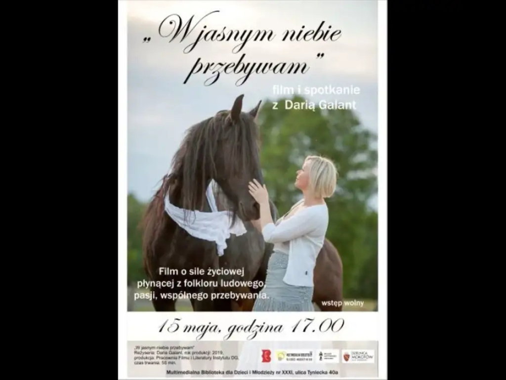 Gmina Rząśnik mecenasem filmu Darii Galant pt. „W jasnym niebie przebywam”