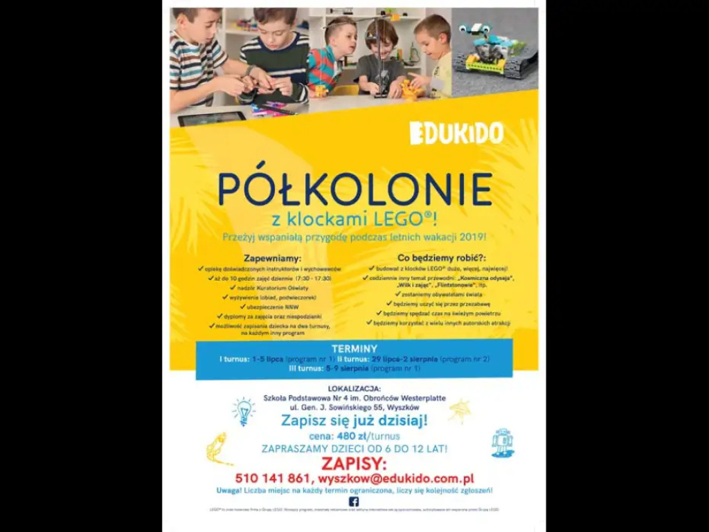 Wakacje z EDUKIDO - zabawa i rozwój z klockami LEGO