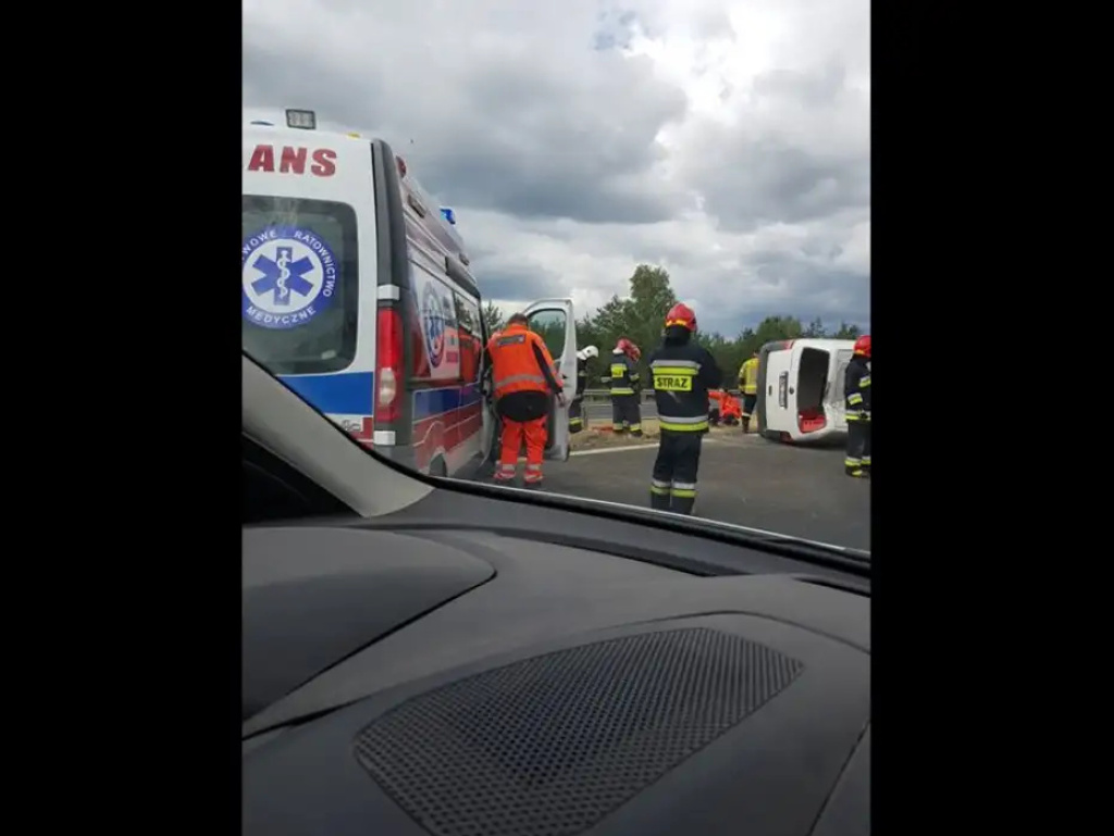 Wypadek na obwodnicy Marek. Utrudniony ruch w stronę Wyszkowa