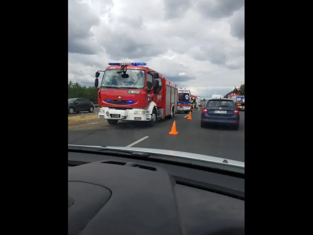 Wypadek na obwodnicy Marek. Utrudniony ruch w stronę Wyszkowa