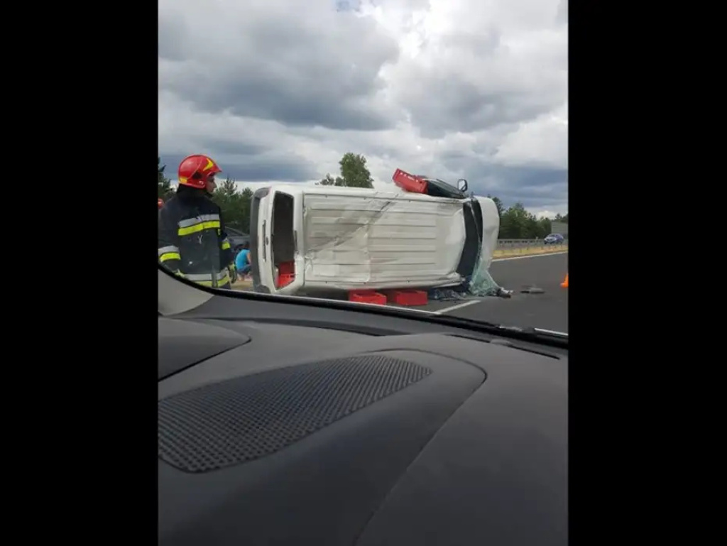 Wypadek na obwodnicy Marek. Utrudniony ruch w stronę Wyszkowa