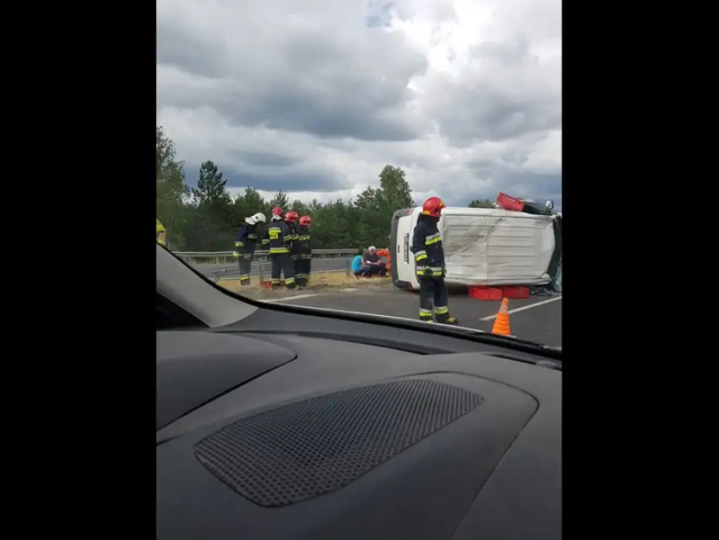 Wypadek na obwodnicy Marek. Utrudniony ruch w stronę Wyszkowa