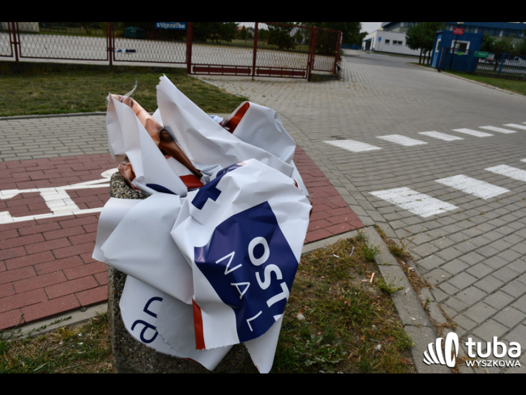 Zniszczyli wyborcze banery. Sprawą zajmie się policja