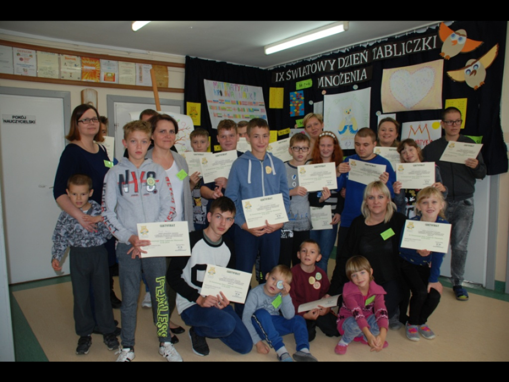 IX Światowy Dzień Tabliczki Mnożenia w ZSS w Brańszczyku