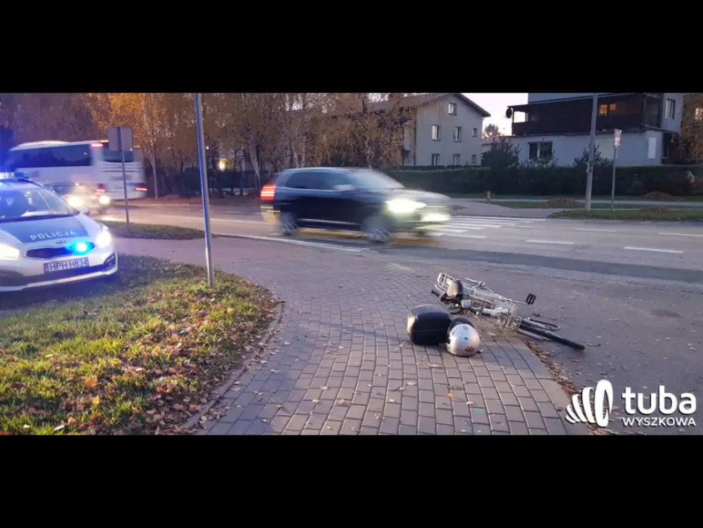 Pijany rowerzysta potrącony na obwodnicy śródmiejskiej