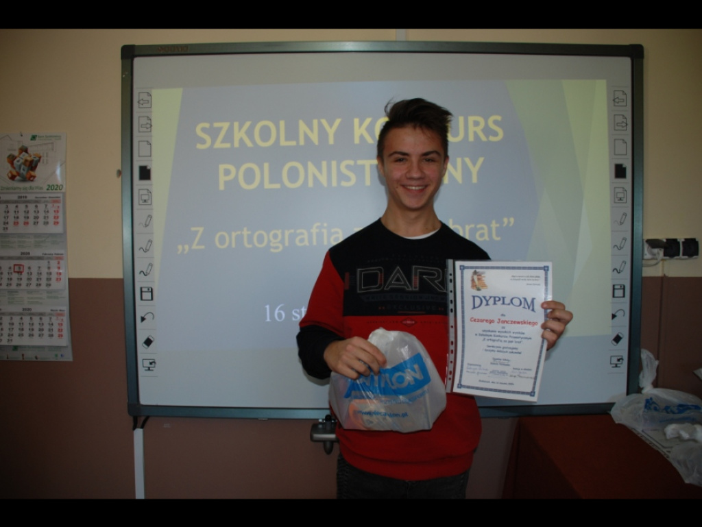Uczniowie ZSS w Brańszczyku z ortografią za pan brat