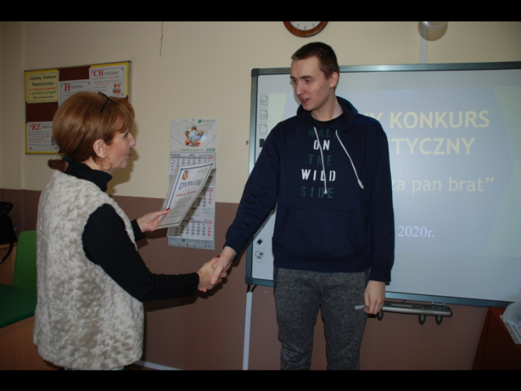 Uczniowie ZSS w Brańszczyku z ortografią za pan brat