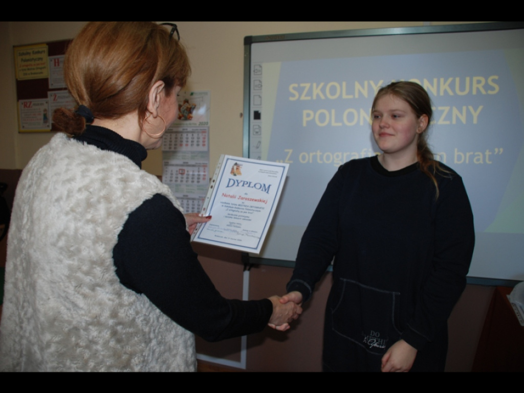Uczniowie ZSS w Brańszczyku z ortografią za pan brat