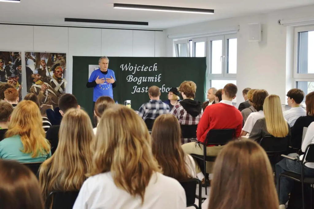 Olgierd Łukaszewicz gościem ZS nr 3 w Wyszkowie