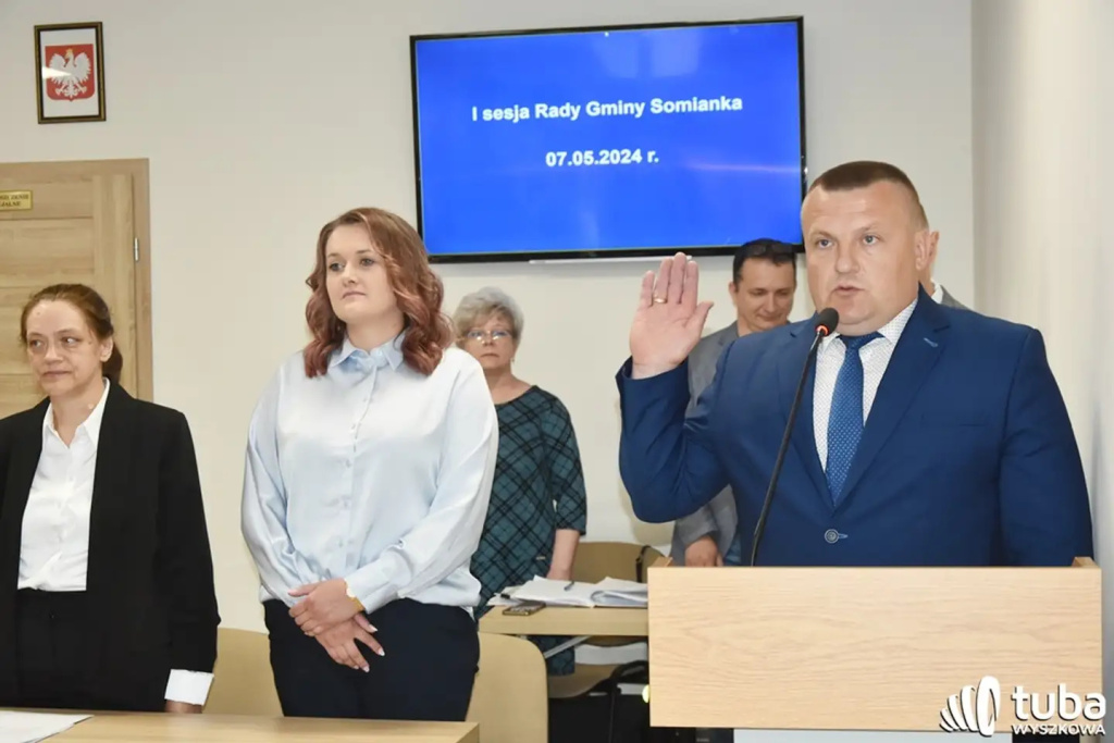 Zaprzysiężony wójt i radni w gminie Somianka
