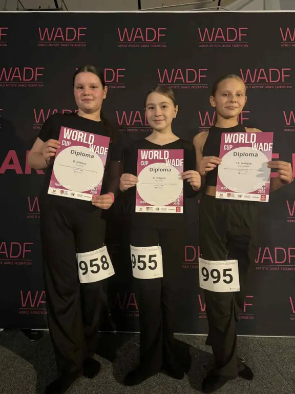 Szkoła Tańca Latino Fever z trofeami Mistrzostw Świata i Pucharu Świata
