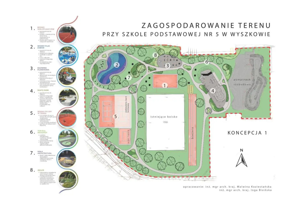 Pomysły na teren przy SP nr 5 w Wyszkowie