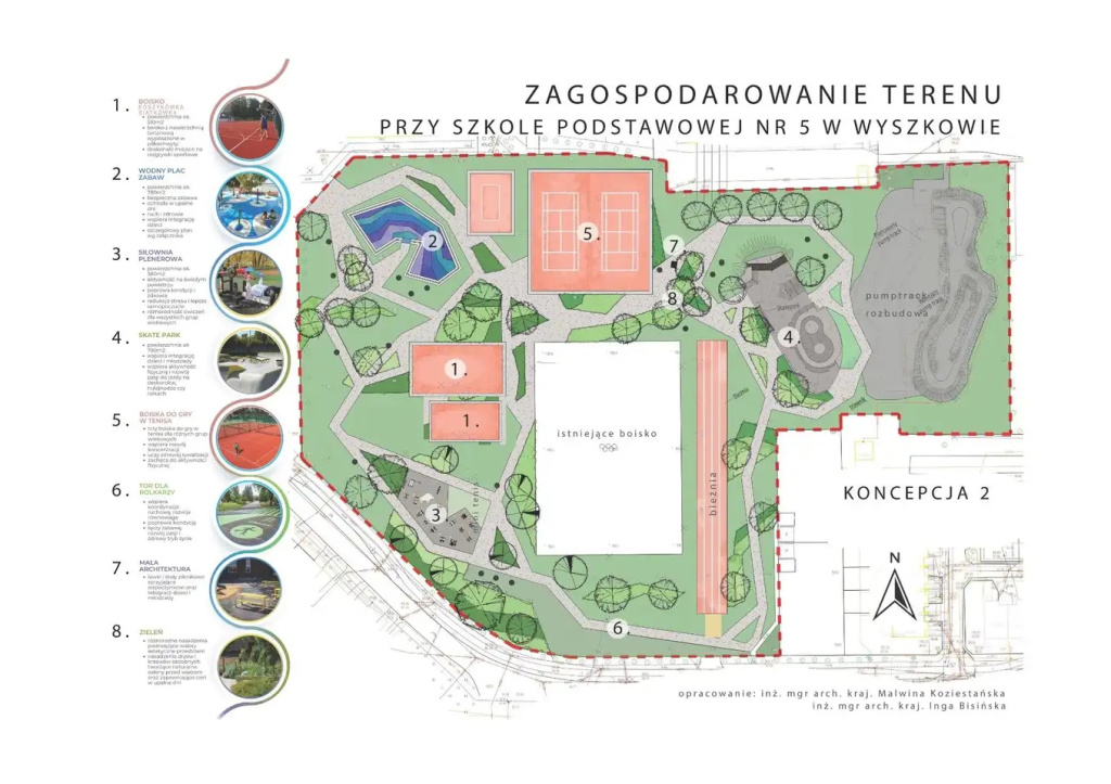 Pomysły na teren przy SP nr 5 w Wyszkowie