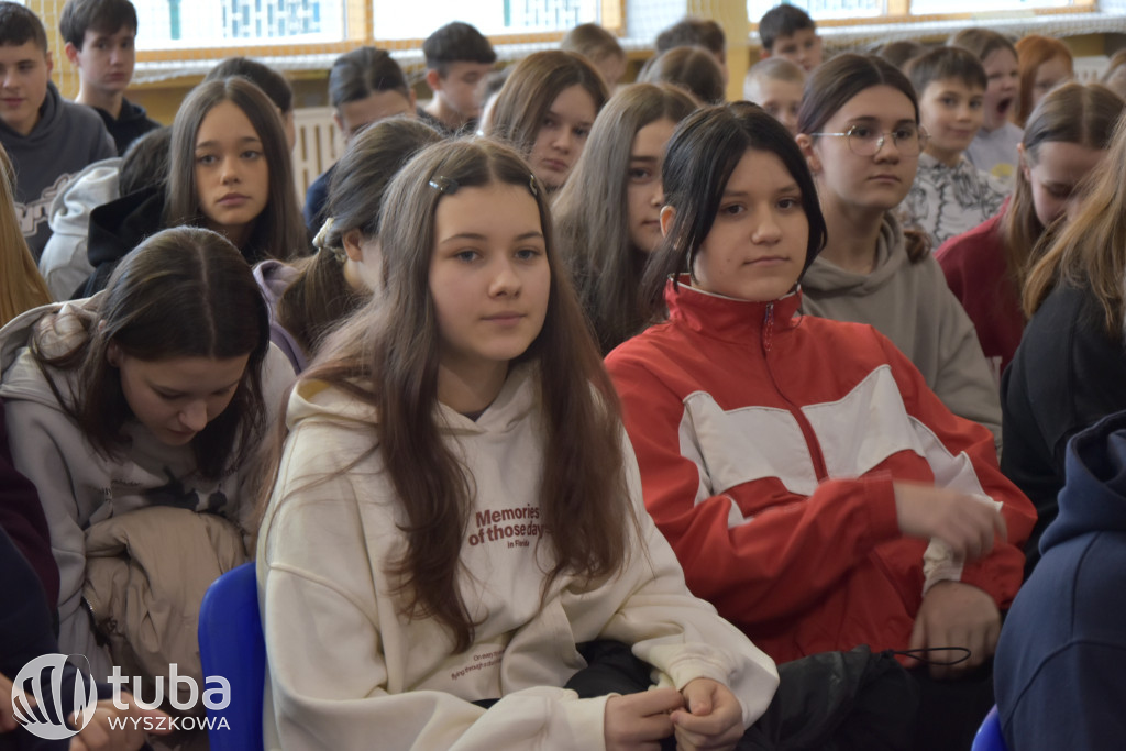 Andrzej Supron na spotkaniu z wyszkowską młodzieżą