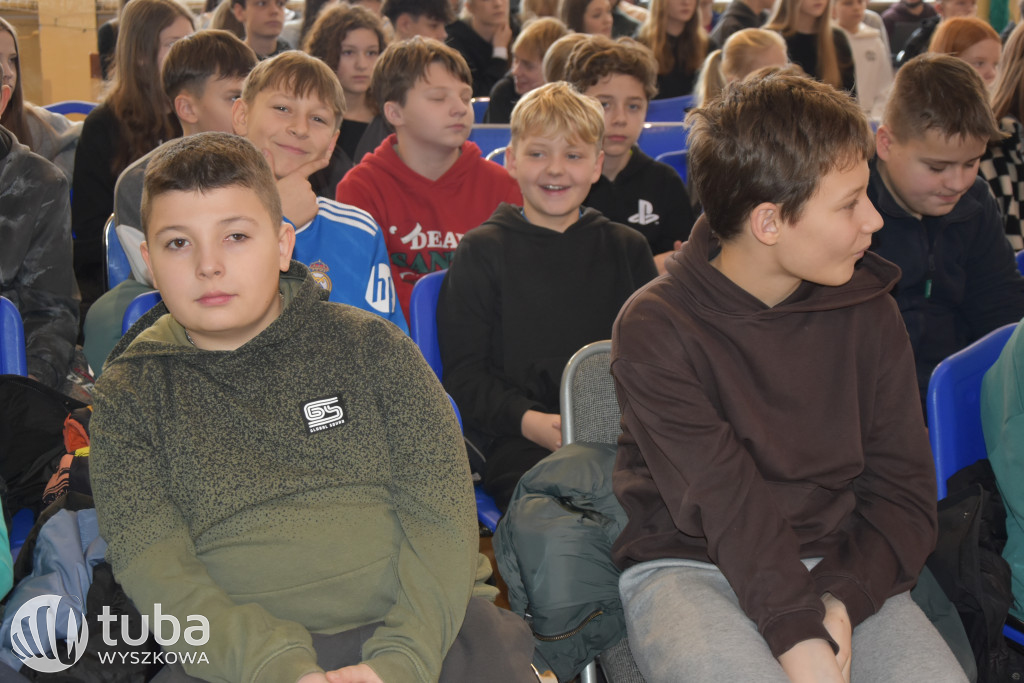 Andrzej Supron na spotkaniu z wyszkowską młodzieżą