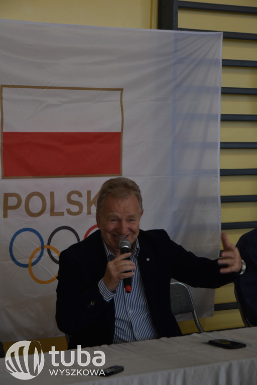 Andrzej Supron na spotkaniu z wyszkowską młodzieżą