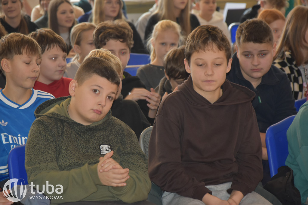 Andrzej Supron na spotkaniu z wyszkowską młodzieżą