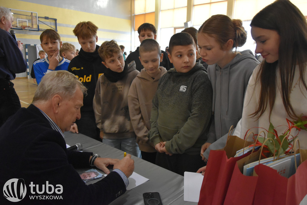 Andrzej Supron na spotkaniu z wyszkowską młodzieżą