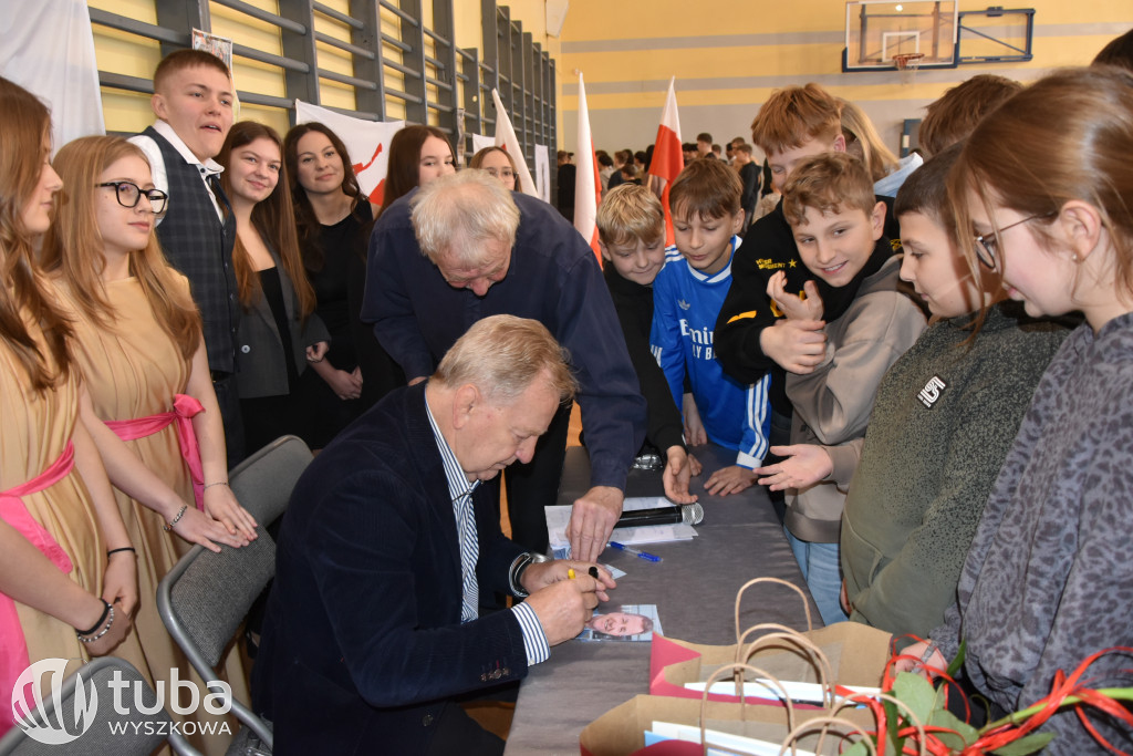 Andrzej Supron na spotkaniu z wyszkowską młodzieżą