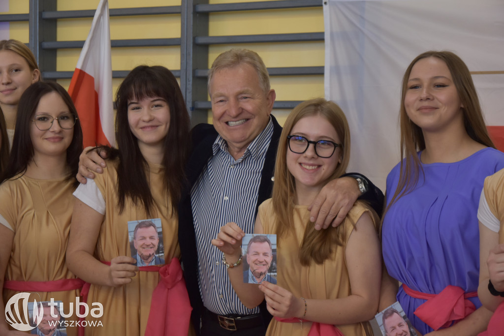 Andrzej Supron na spotkaniu z wyszkowską młodzieżą
