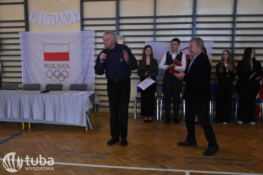 Andrzej Supron na spotkaniu z wyszkowską młodzieżą