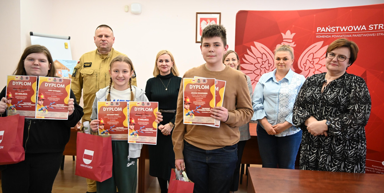 Gminny finał turnieju „Młodzież Zapobiega Pożarom”
