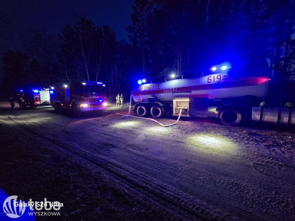 Ogromny pożar łąk i lasów w gminie Zabrodzie