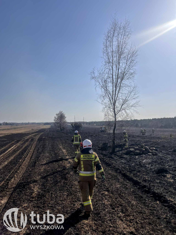 Niebezpieczne pożary traw w Powiecie Wyszkowskim