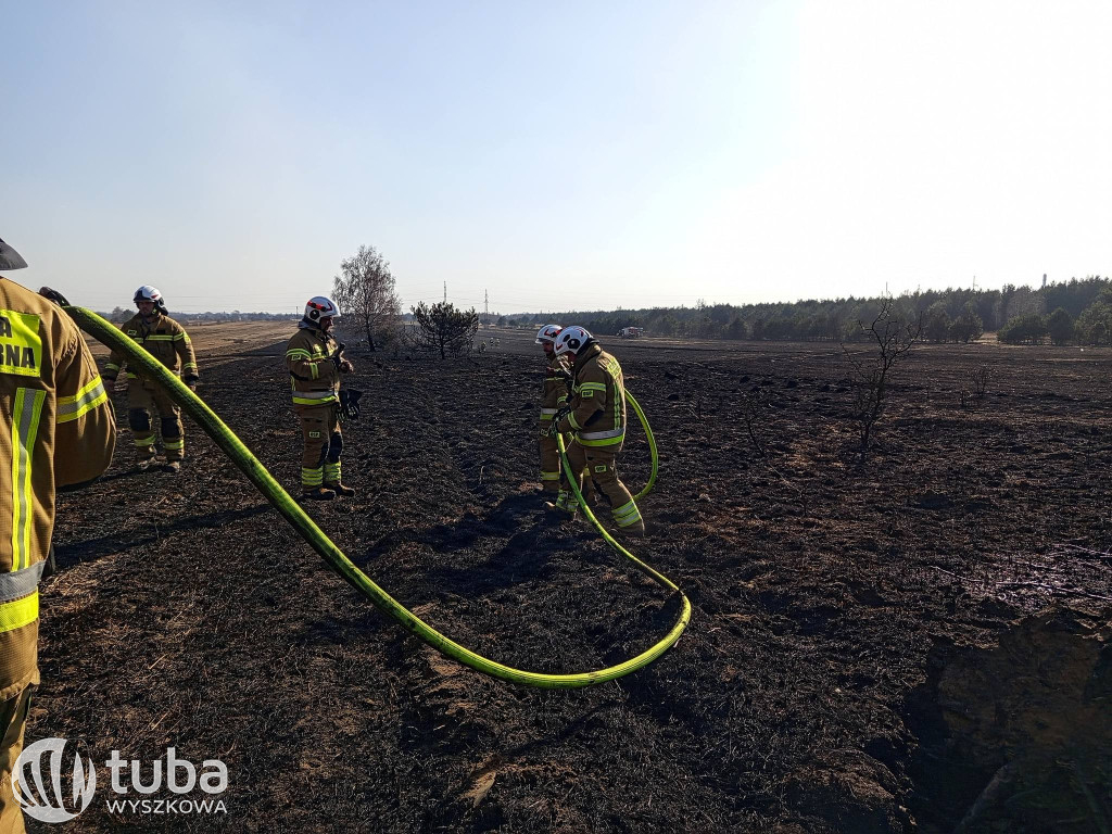 Niebezpieczne pożary traw w Powiecie Wyszkowskim