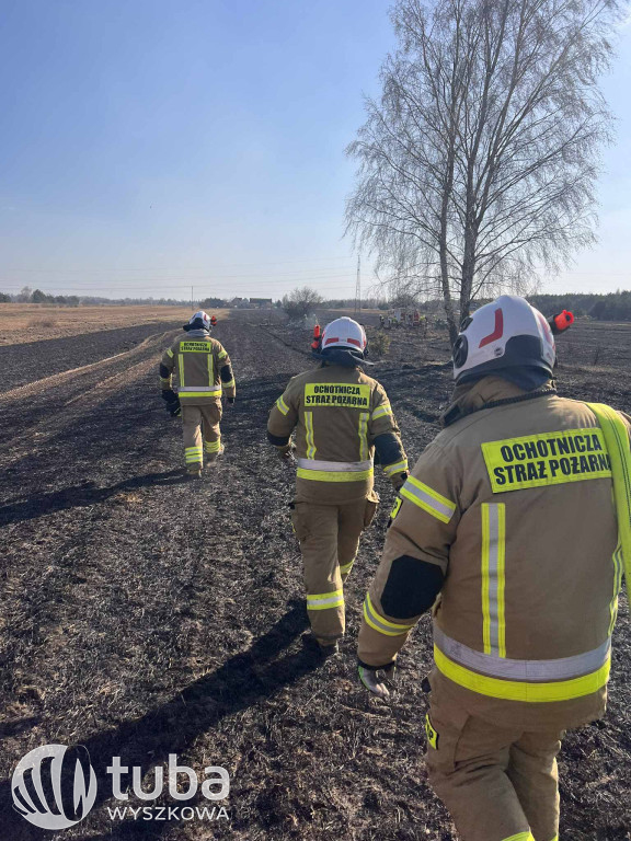 Niebezpieczne pożary traw w Powiecie Wyszkowskim