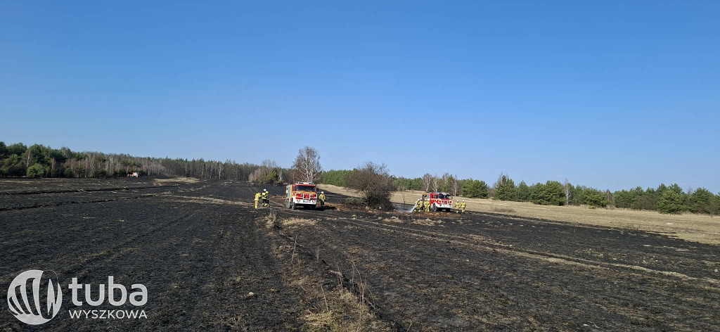 Niebezpieczne pożary traw w Powiecie Wyszkowskim