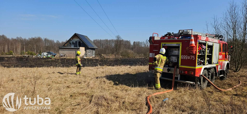 Niebezpieczne pożary traw w Powiecie Wyszkowskim