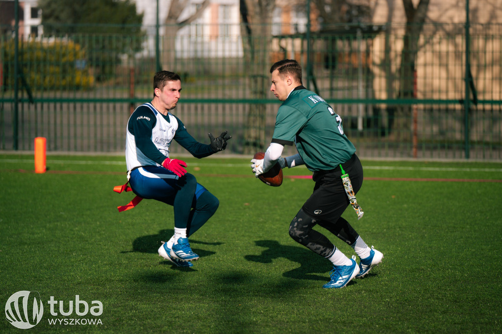 Kolejka futbolu flagowego w Wyszkowie