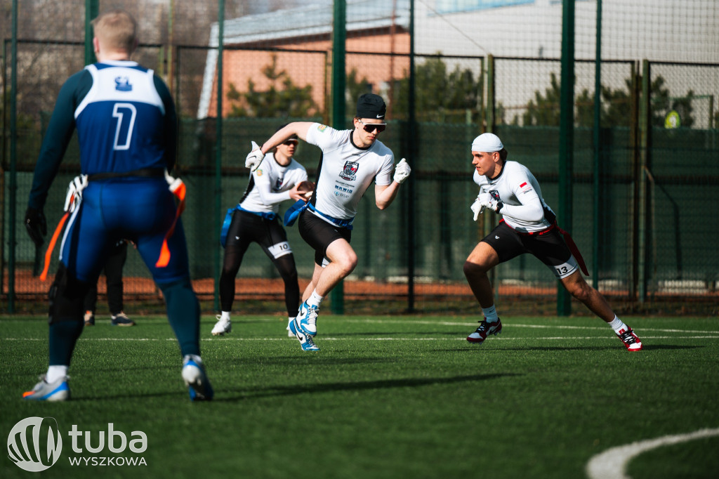 Kolejka futbolu flagowego w Wyszkowie