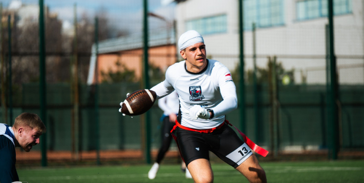 Kolejka futbolu flagowego w Wyszkowie