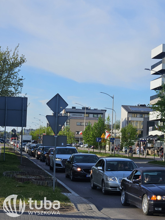 Powroty z weekendu i korki na wyszkowskich drogach