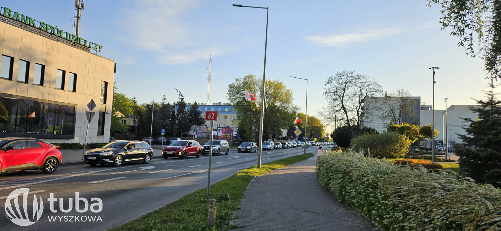 Powroty z weekendu i korki na wyszkowskich drogach