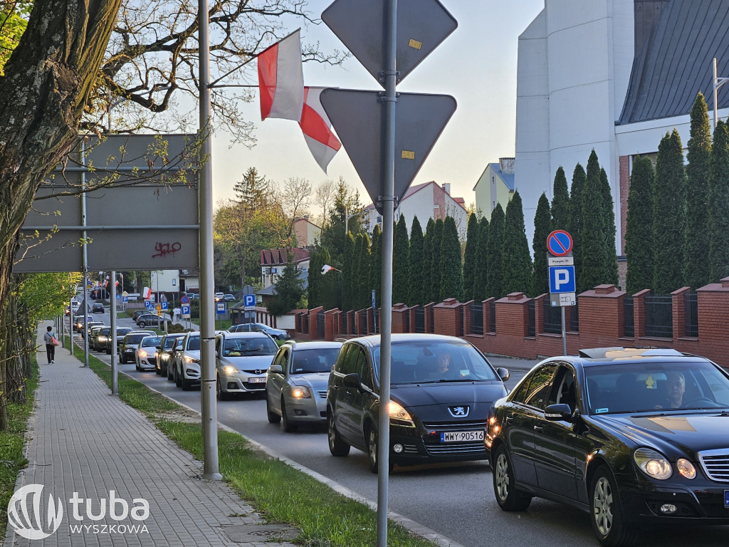 Powroty z weekendu i korki na wyszkowskich drogach