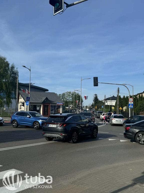 Powroty z weekendu i korki na wyszkowskich drogach