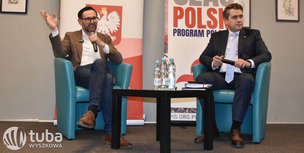 Daniel Obajtek i Daniel Milewski w Wyszkowie
