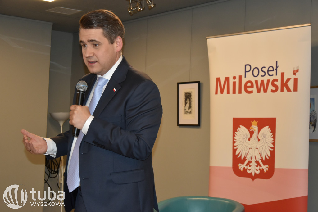 Daniel Obajtek i Daniel Milewski w Wyszkowie