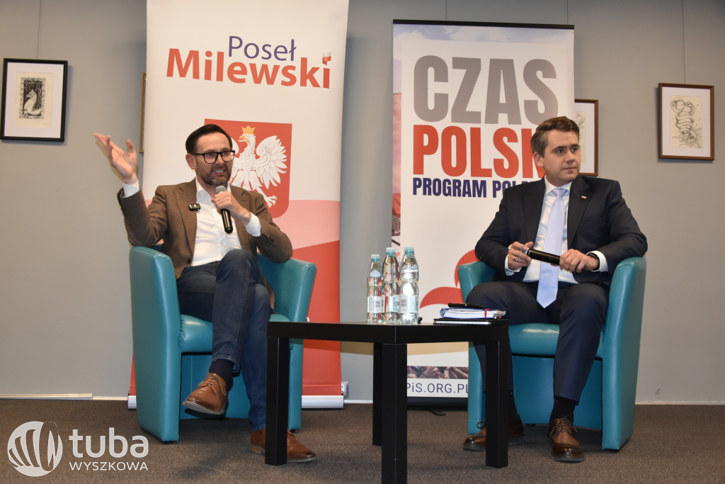 Daniel Obajtek i Daniel Milewski w Wyszkowie