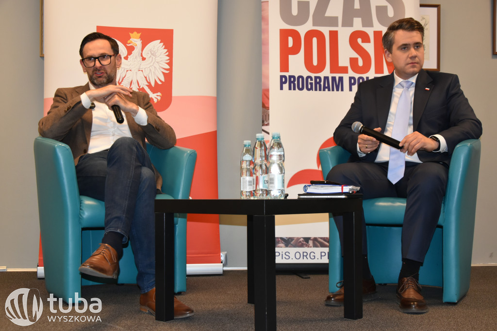 Daniel Obajtek i Daniel Milewski w Wyszkowie