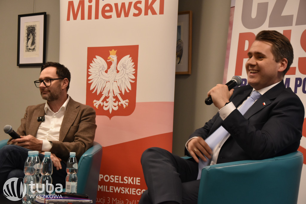 Daniel Obajtek i Daniel Milewski w Wyszkowie