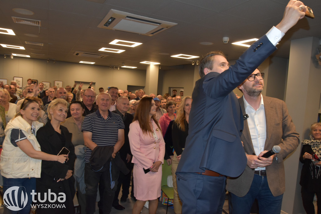 Daniel Obajtek i Daniel Milewski w Wyszkowie