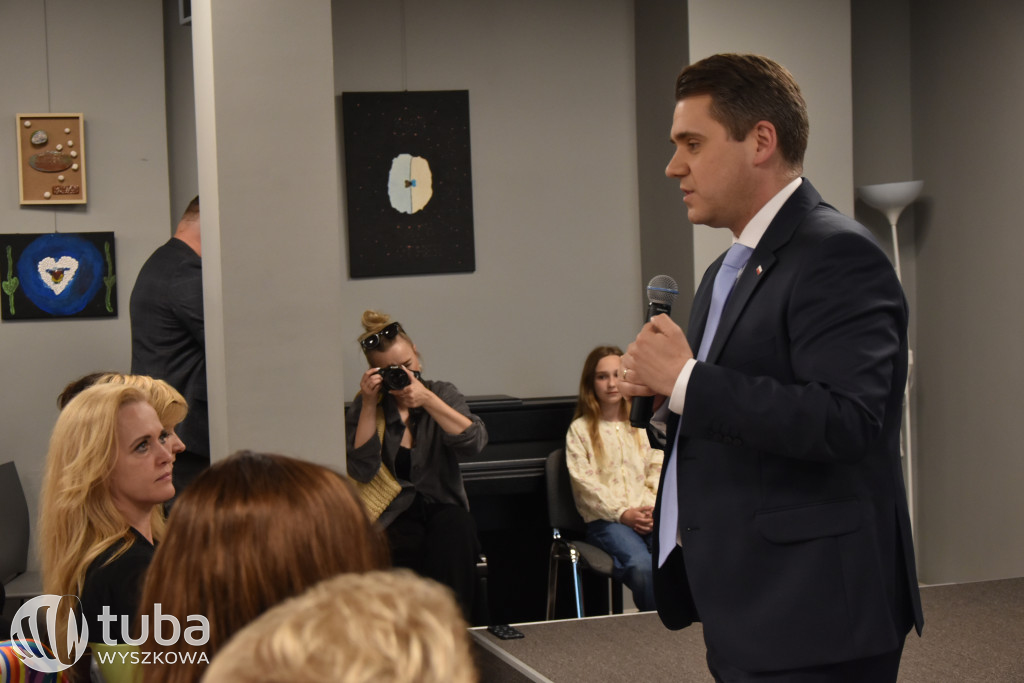 Daniel Obajtek i Daniel Milewski w Wyszkowie