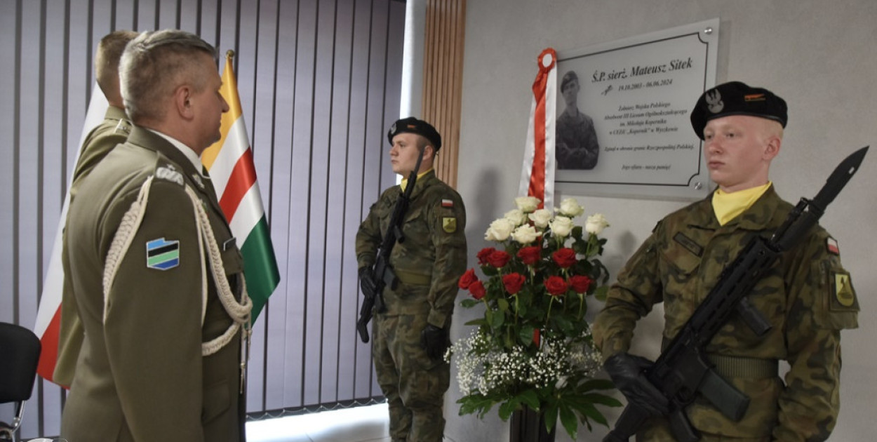 Wyszków uczcił pamięć sierż. Mateusza Sitka