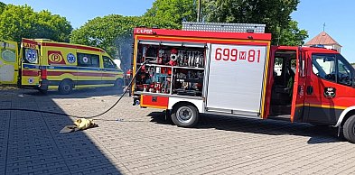 Nietypowa interwencja strażaków. Rannego mężczyzny pilnował agresywny pies