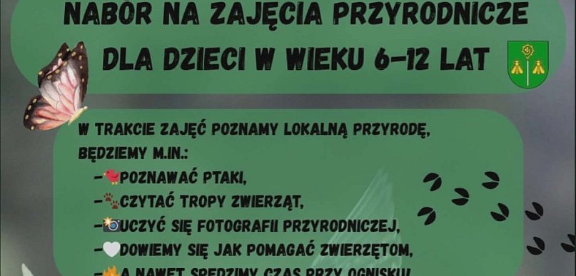 W Rząśniku ruszył nabór na nowe zajęcia przyrodnicze dla dzieci