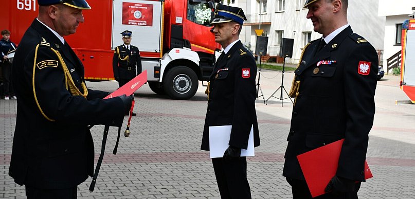 Zmiana warty w Państwowej Straży Pożarnej w Wyszkowie